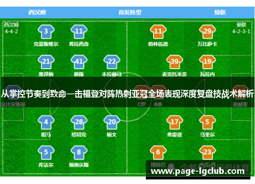 从掌控节奏到致命一击福登对阵热刺亚冠全场表现深度复盘技战术解析